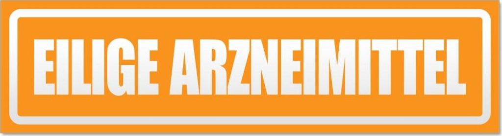 Eilige Arzneimittel invertiert Magnetschild Schild magnetisch