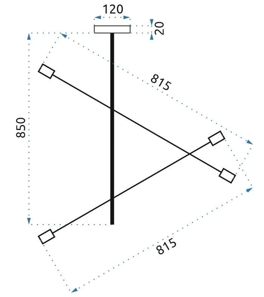 Suspension moderne dorée Toolight APP479-4C pour un éclairage luxueux