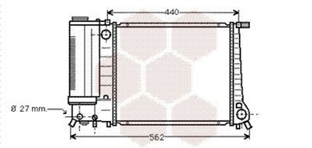VAN WEZEL Kühler Motorkühlung 06002081 für BMW 3 Limousine (E30) 3 Cabrio (E30)