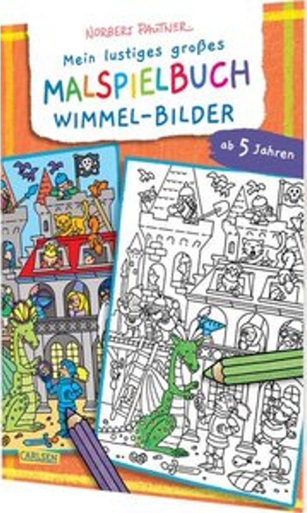 Mein lustiges großes Malspielbuch: Wimmel-Bilder (ab 5 Jahren)