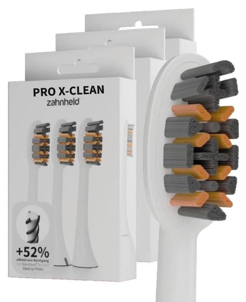 Zahnheld Bürstenkopf Ersatzbürsten Pro X-Clean - ideal für Produktbild 