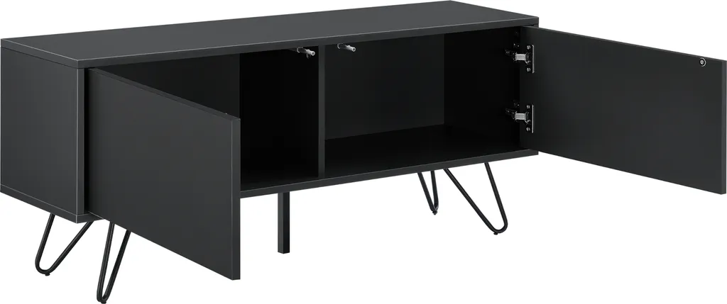 Buffet Bas de Salon Bollebygd pour Rangement Multimédia et Déco