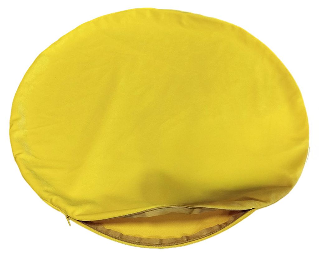 Runder Kissenbezug (40/50/60 cm) mit verdecktem Reißverschluss für Sofa, Couch oder Schlafzimmer.