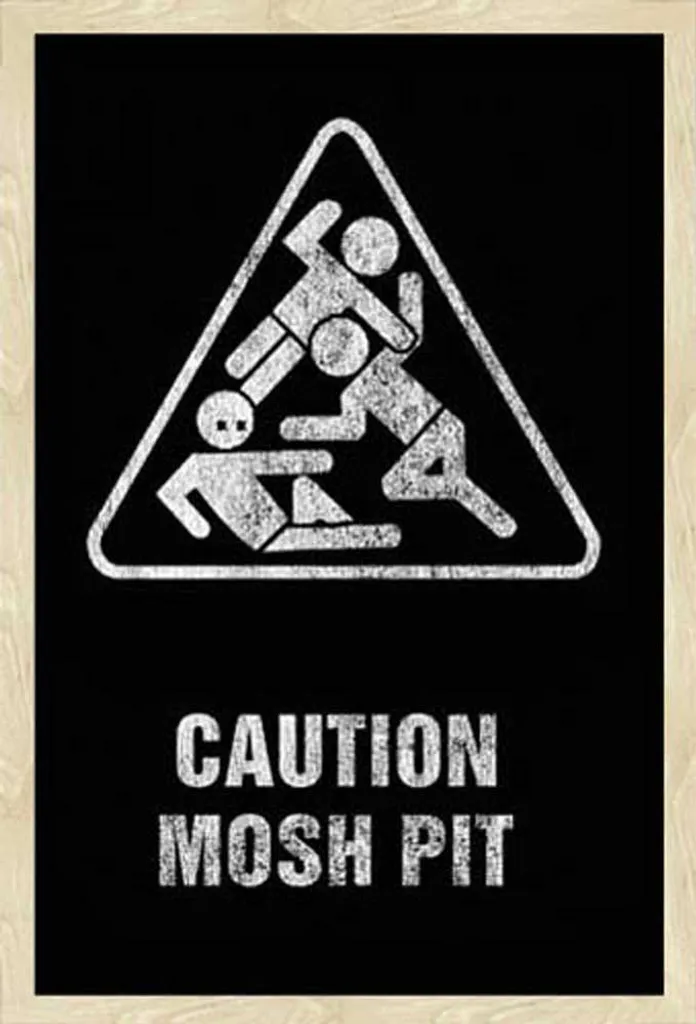 Quadro Mosh Pit con Cornice Shinsuke Rovere Chiaro - Poster 61x91,5