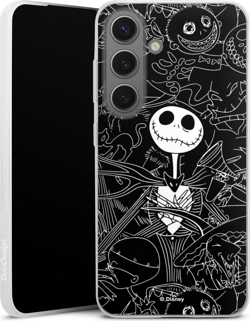 DeinDesign Slim Hülle für Samsung Galaxy S25 Silikon Case Ultra Dünn Handyhülle Disney Halloween Nightmare Before Christmas