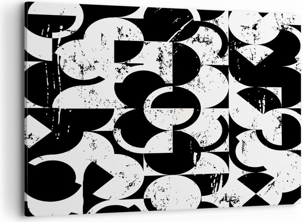 Bild auf Leinwand - Leinwandbild - Abstraktion modern - 120x80cm - Wand Bild - Wanddeko - Leinwanddruck - Bilder - Kunstdruck - Wanddekoration - Le...