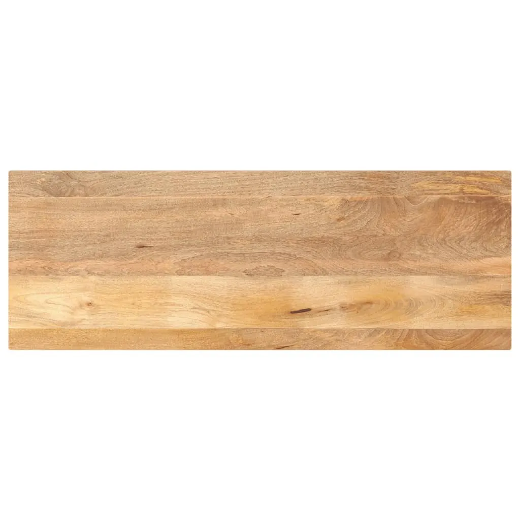 Piano per Tavolo 140x50x2,5 cm in Legno Massiccio di Mango Naturale