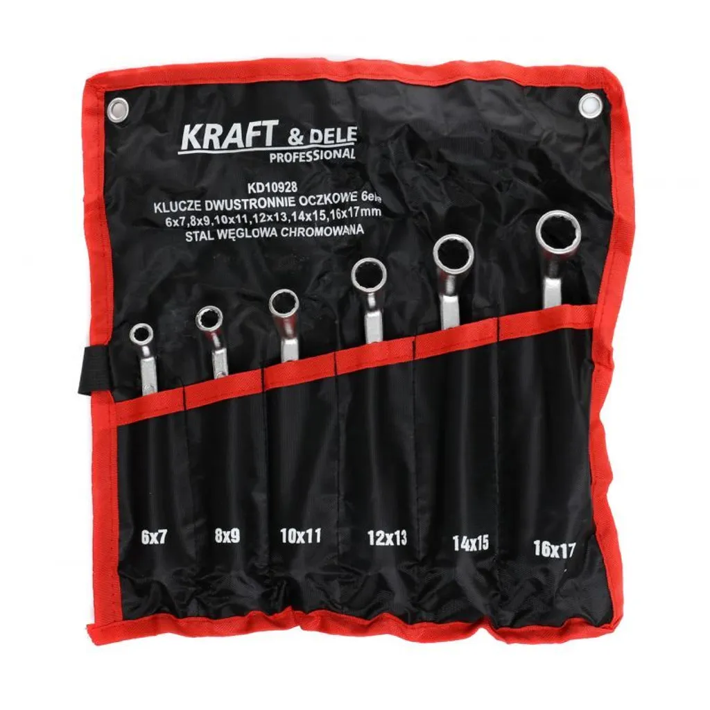 KRAFT & DELE Chiavi a occhio, bifacciali, 6 pezzi KD10928
