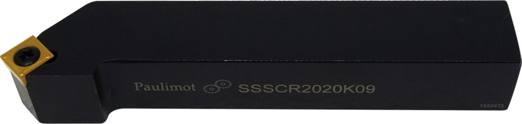 PAULIMOT Drehmeißel mit Wendeplatte 20 x 20 mm SSSCR2020K09