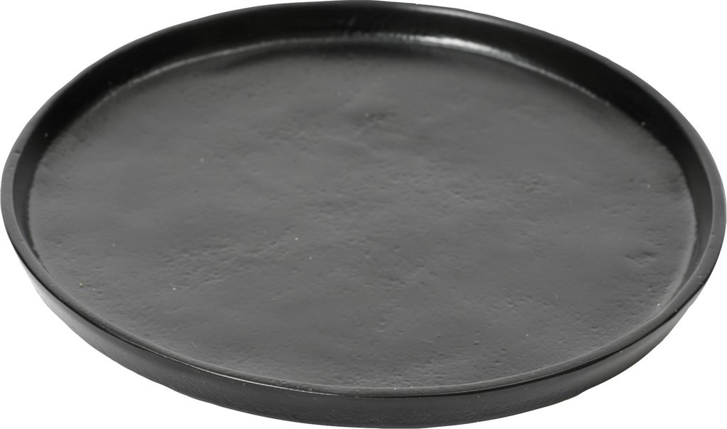 Decoris Dekoteller schwarz Aluminium 30x30x2,5cm Produktbild 