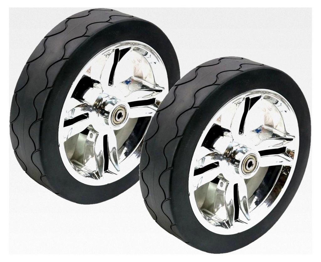 2 Ersatzräder 19 cm Ø, 5 cm breit für Bollerwagen verschiedener Hersteller