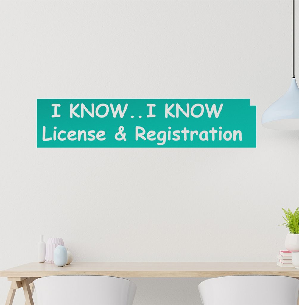 I know, Iknow ... Wandtattoo in 6 Größen - Wandaufkleber Wall Sticker - Dekoration, Küche, Wohnzimmer, Schlafzimmer, Badezimmer