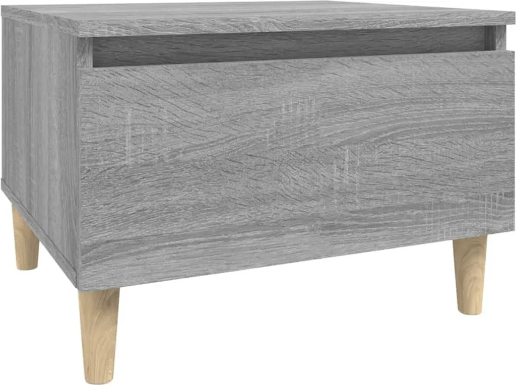 Tavolino Salotto Grigio Sonoma - Ideale per Famiglie 50cm