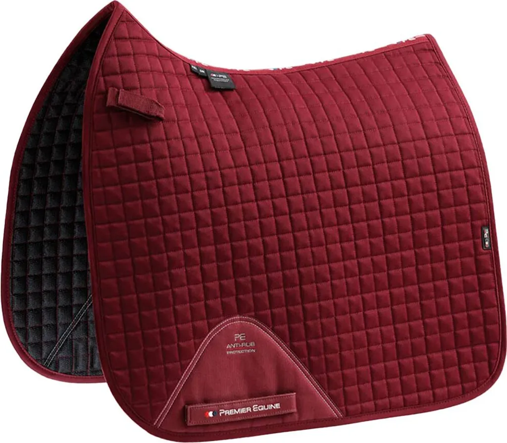 Tapis de Selle Lila Anti-Frottement Coton Dressage Premier Equine Full