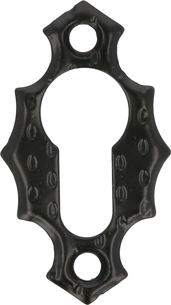Schlüsselrosette schmiedeeiserner Look Schwarz matt Produktbild 