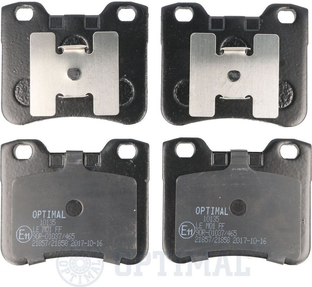 OPTIMAL Bremsbeläge Satz Vorne Bremsklötze passend für PEUGEOT 106 II Schrägheck (1A, 1C) BP-10135