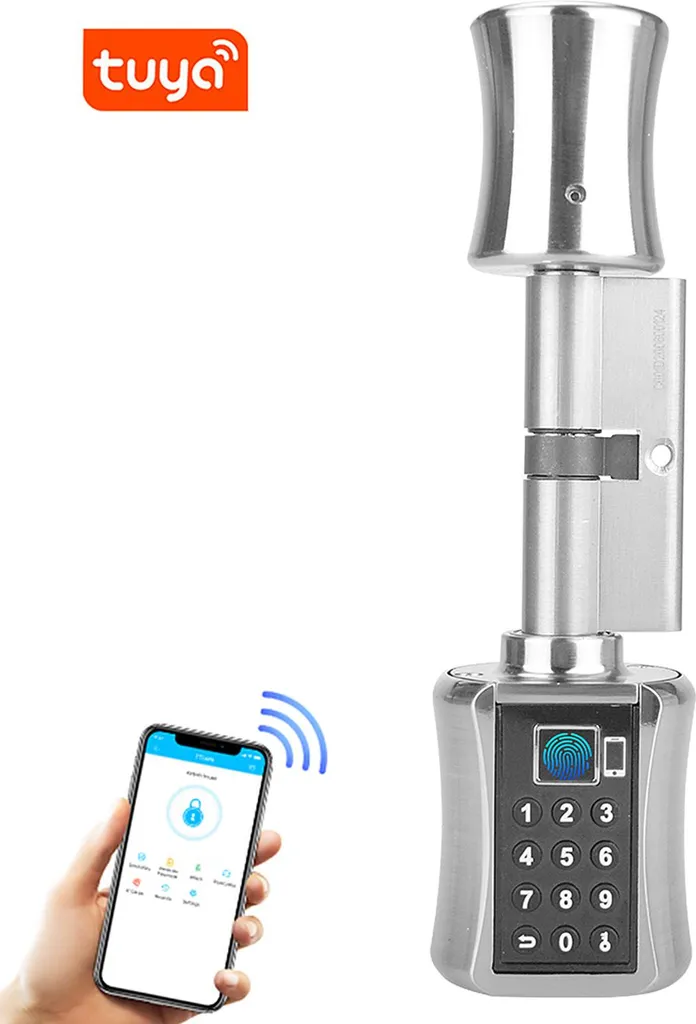 Serrure Intelligente Anti-vol avec Clavier à Code et Biométrie BT