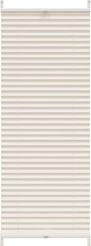 vidaXL Plissee Faltrollo Rollo Plisseerollo 40x100cm Creme