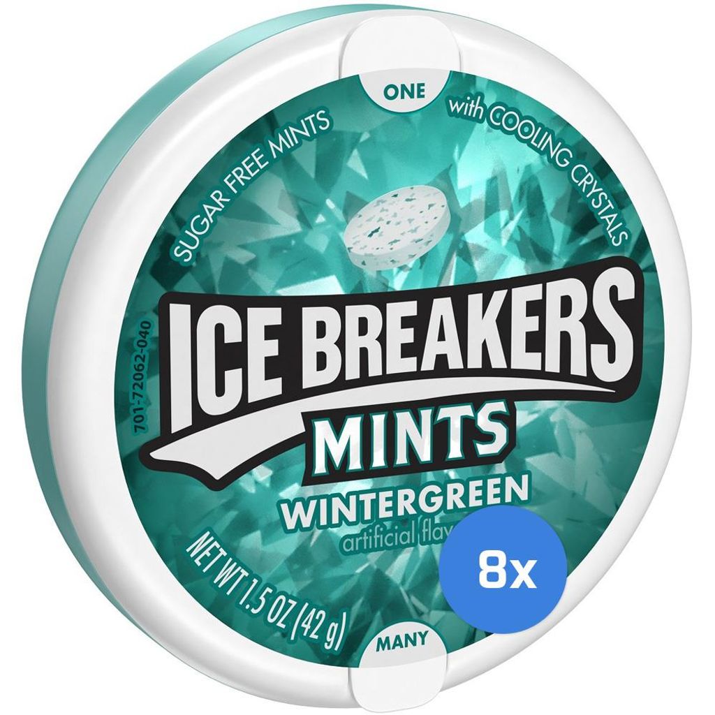 Ice Breakers Mints Wintergreen (8 x 42g) Produktbild 