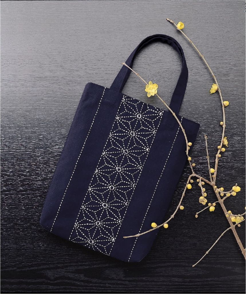 Olympus Sashiko paquet de broderie "sac", tissu imprimé, Image du produit 