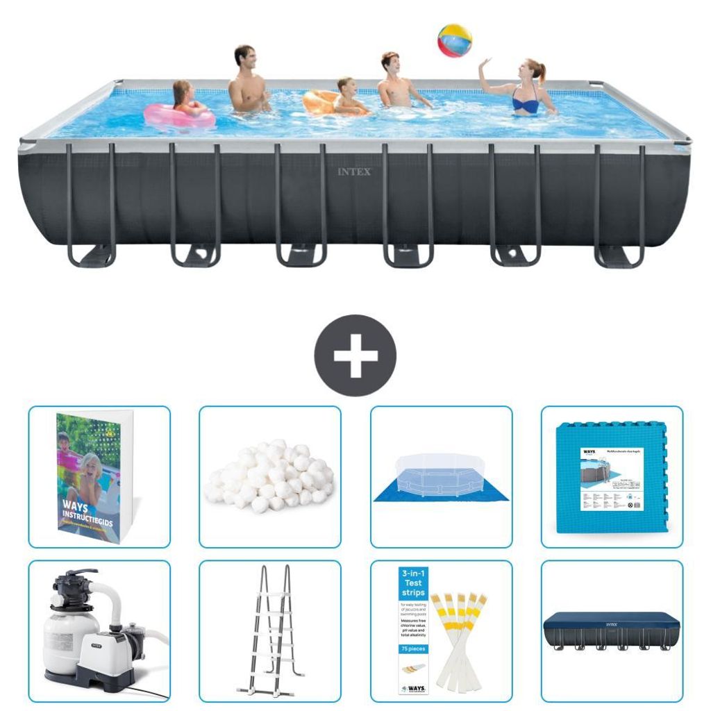 Ultra XTR Pool Rechteckig - 732x366x132 cm - 9-teilig S681