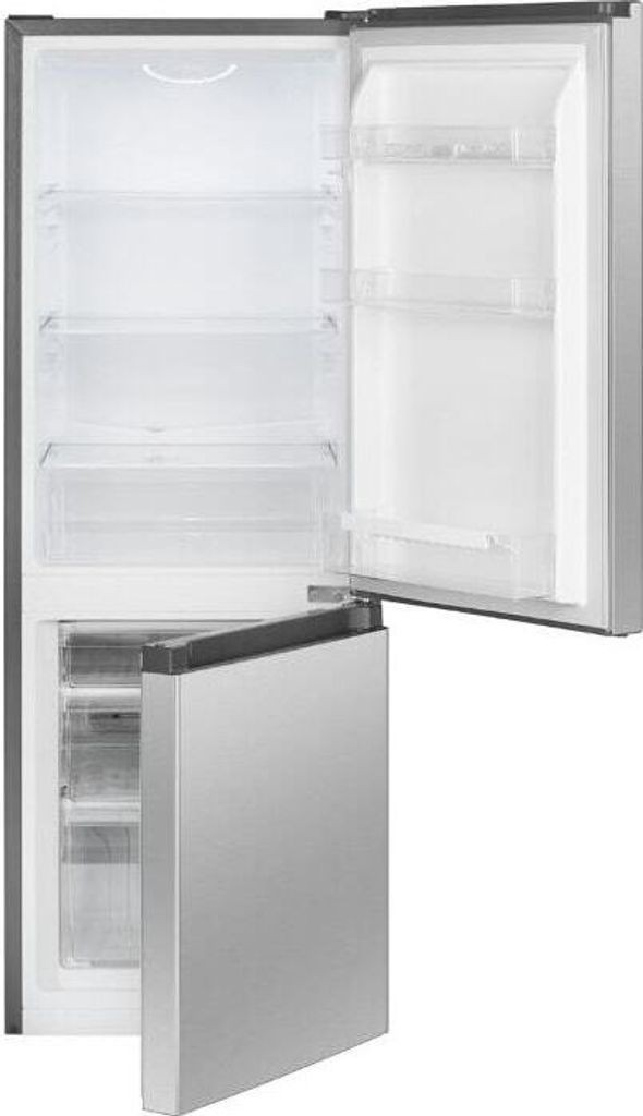 Bomann Kühlschrank mit Gefrierfach | | 143cm | Kühl Gefrierkombination leise | Türanschlag wechselbar | 175L | KG 320.2 inox