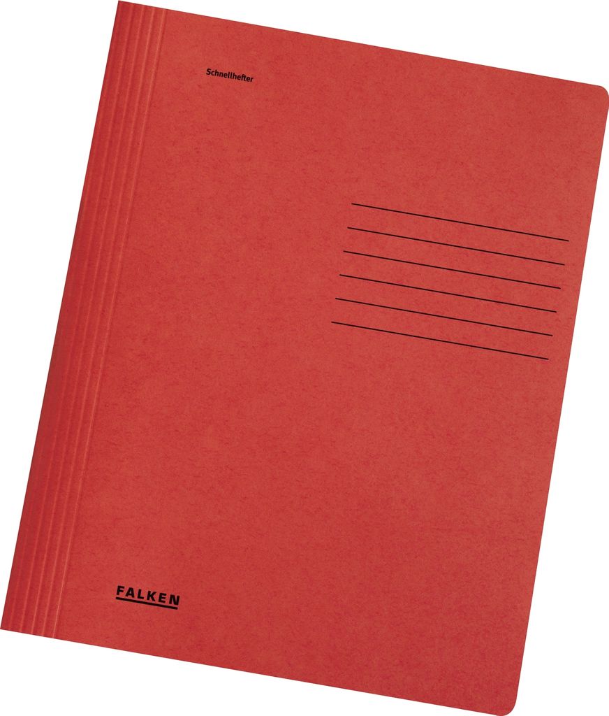 Falken Schnellhefter 26001232 A4 Karton rot