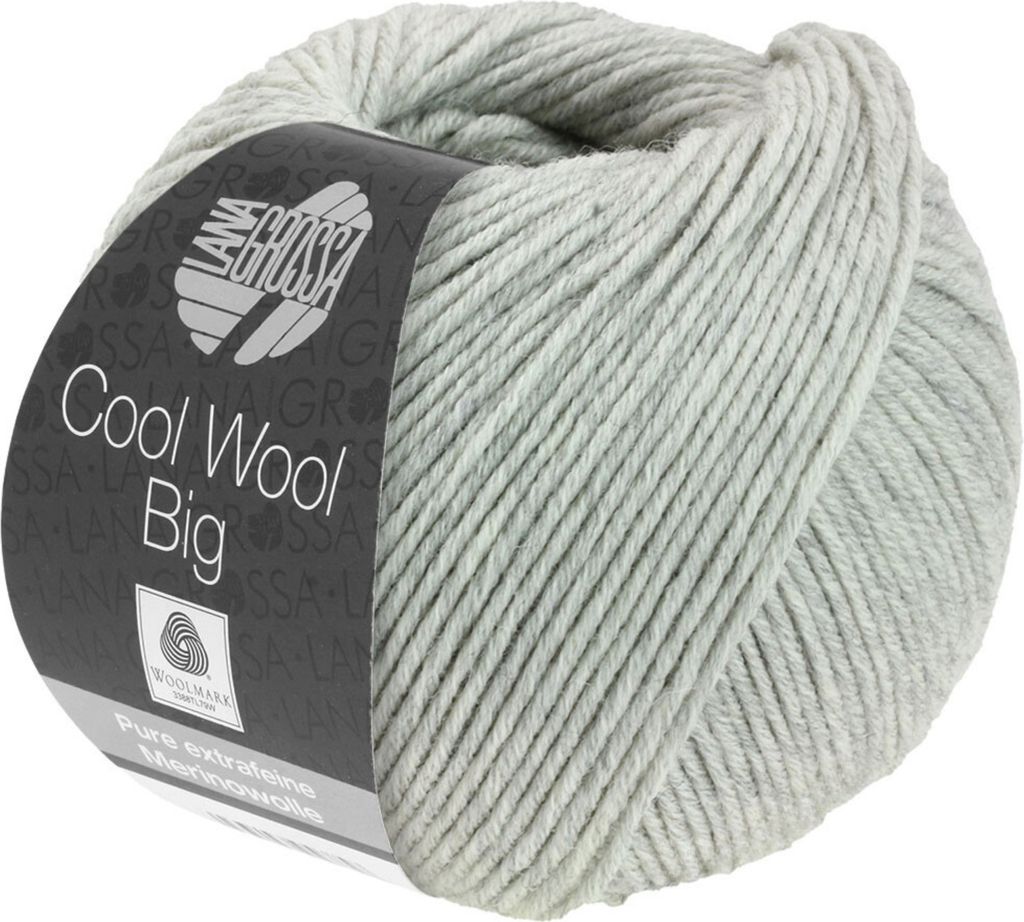 Lana Grossa Cool Wool Big Mélange 616 Hellgrau meliert 50g Produktbild 