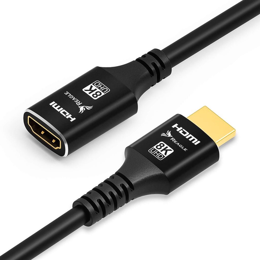 Cavo di prolunga Reagle HDMI 2.1 4K 144Hz 0,5 m Adattatore Immagine del prodotto 