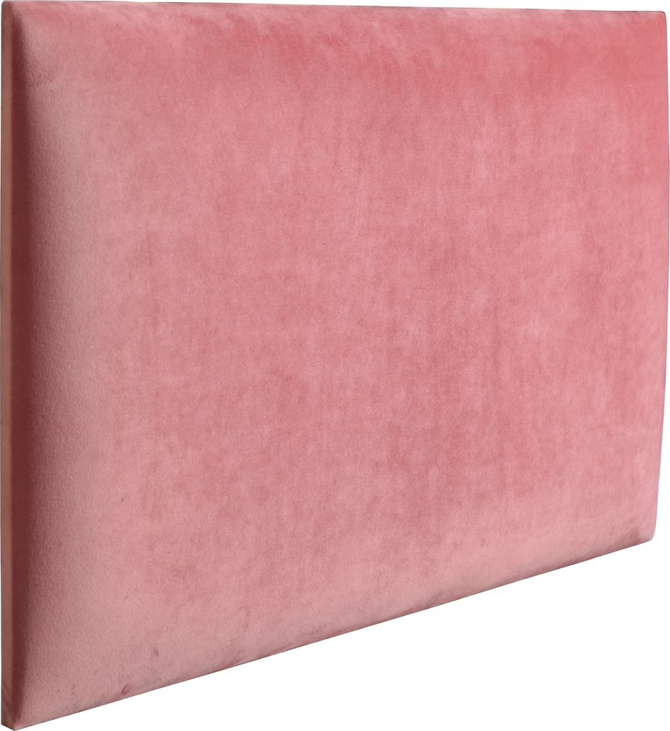 RAVIO Wandpaneel Wandkissen als Kopfteil für Bett 3D Wandverkleidung mit Schaumstoff Wandpolster Wanddeko (40 x 30 cm, Farbe: Schmutziges Rosa - M...