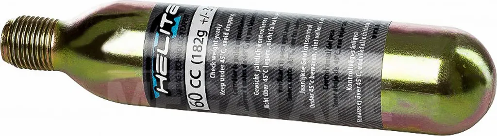 Cartouche CO2 Helite 60cc pour Gilet Airbag Tailles S à XL et Enfant