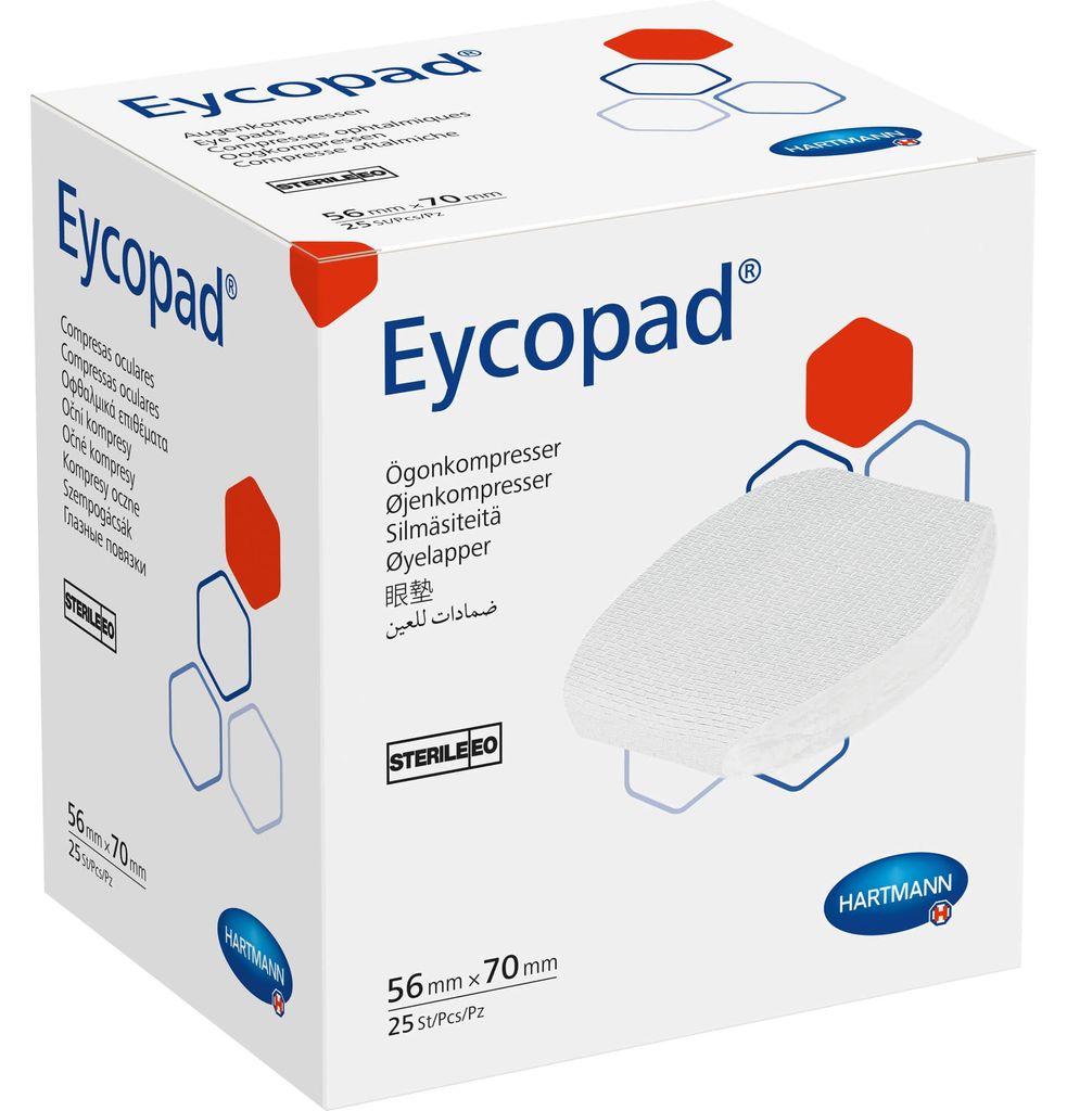 EYCOPAD AUGEN 56X70 STERIL, 25 St KOM