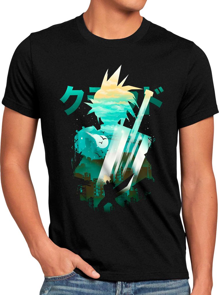 style3 Midgar Hero Herren T-Shirt anime cloud chocobo sephiroth