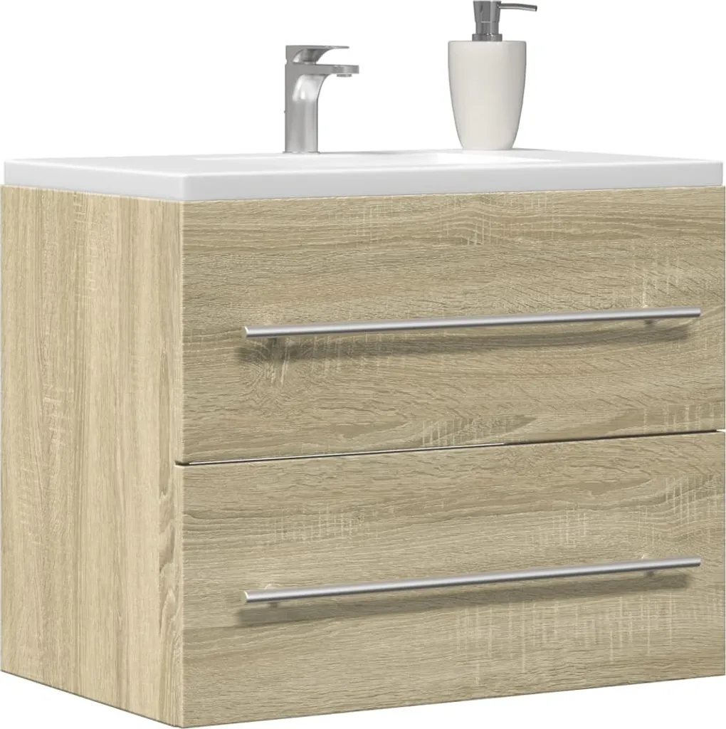 Best Möbel Mobile Bagno Sonoma 60x48cm - Armadietto Sottolavabo Legno