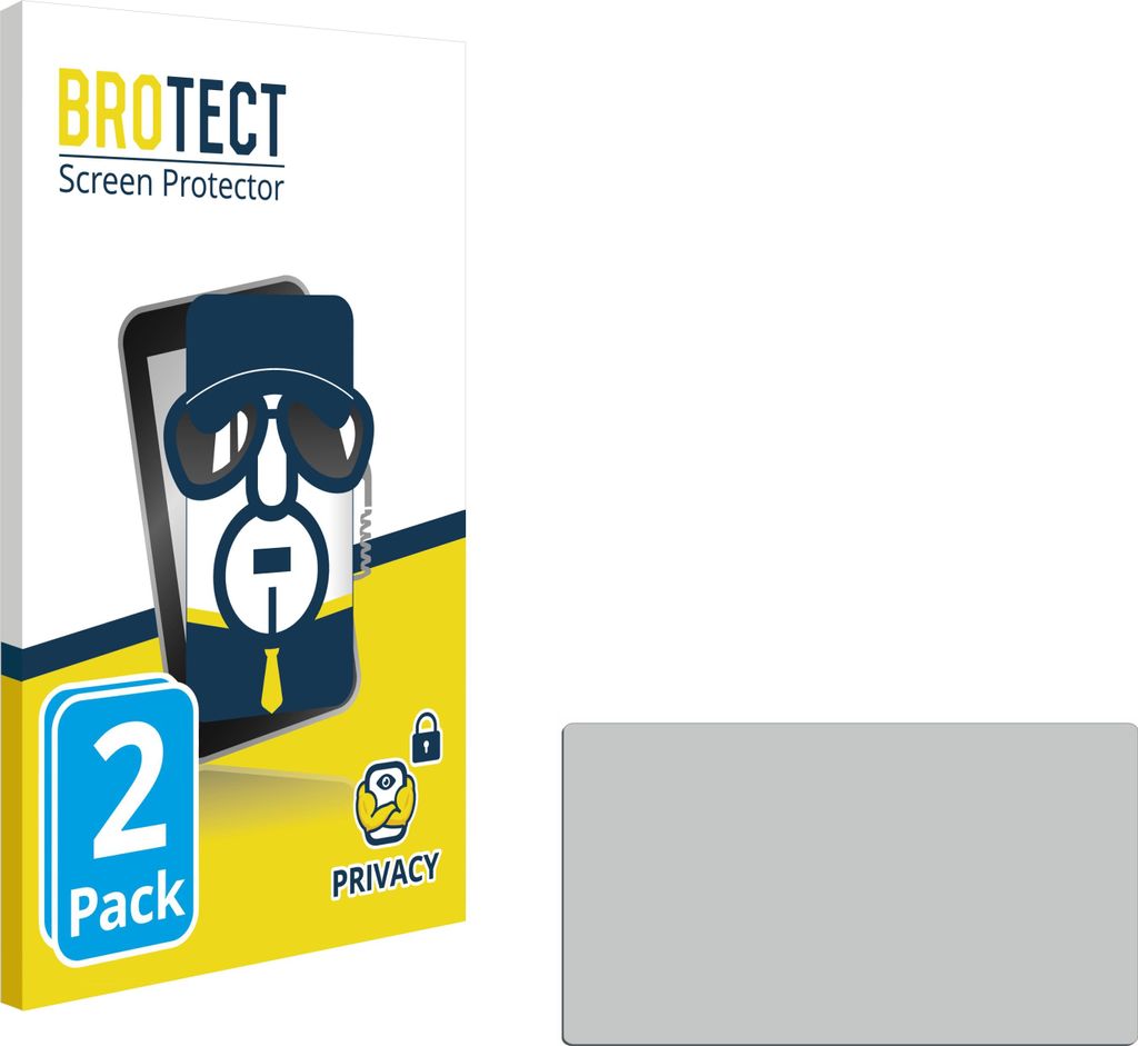 BROTECT Sichtschutzfolie für Smartphones und Handys mit 10.2 cm (4 Zoll) Displays 89 x 50.2 mm Anti-Spy Privacy Sichtschutz Blickschutz Folie Blau...