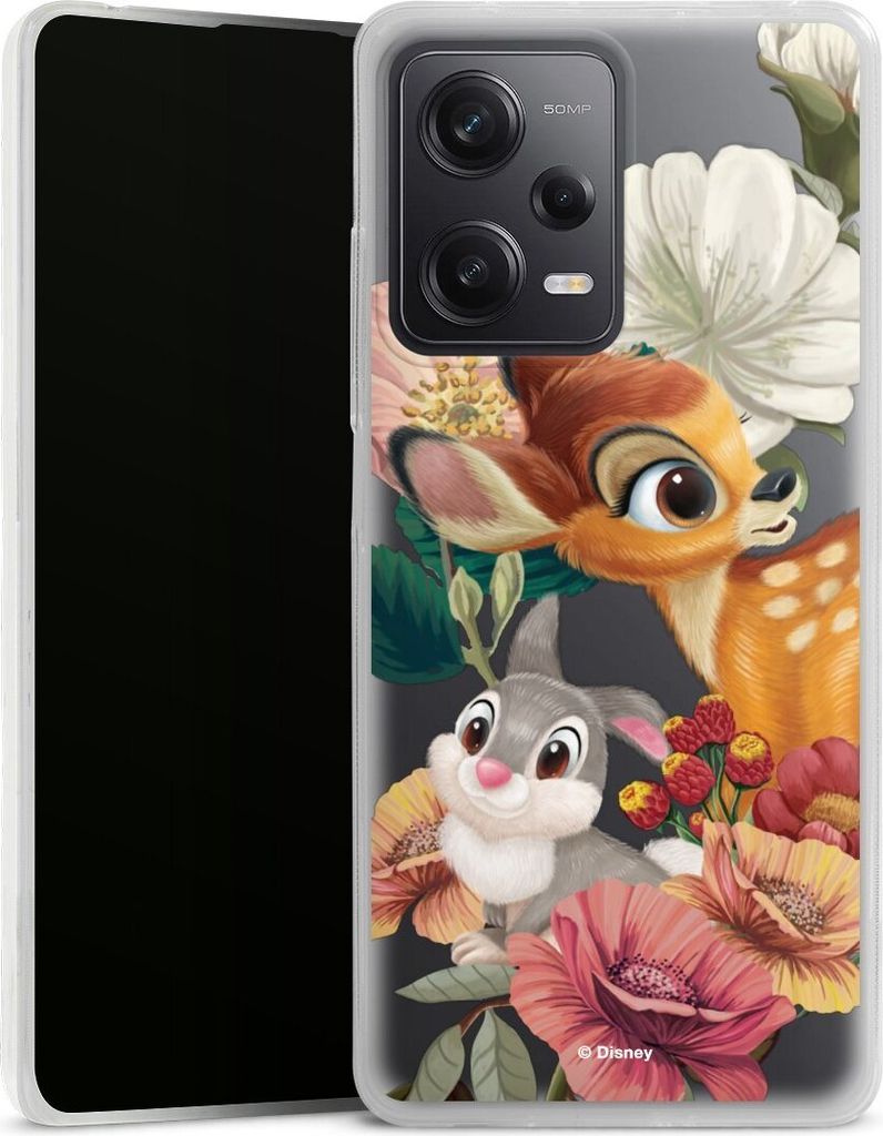 DeinDesign Slim Hülle für Xiaomi Redmi Note 12 Pro 5G Silikon Case Ultra Dünn Handyhülle Bambi Disney Klopfer