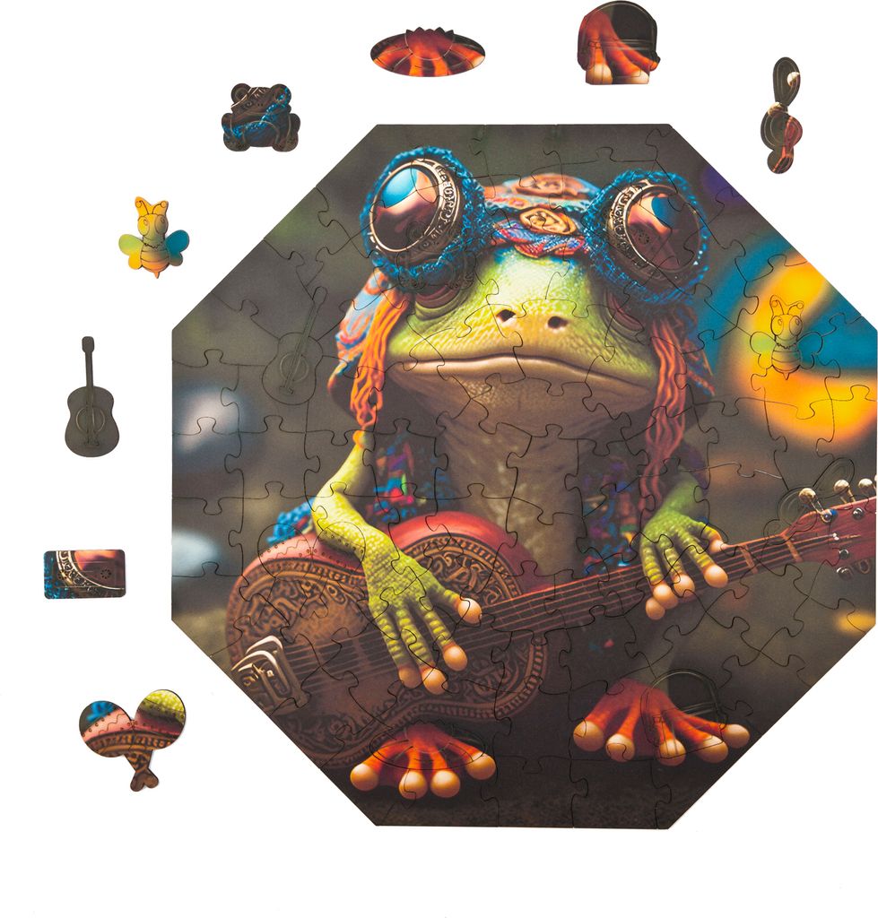 Milliwood Holzpuzzles - Lustige Tiere - Musikalischer Produktbild 