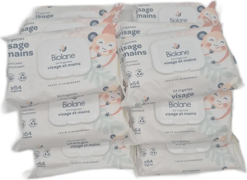 Lingettes Bébé Hydratantes Douceur Extrême pour Nettoyage Visage et Mains