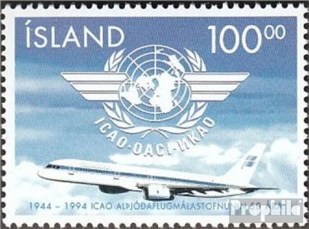 Briefmarken Island 1994 Mi 815 (kompl.Ausg.) postfrisch Zivilluftfahrt