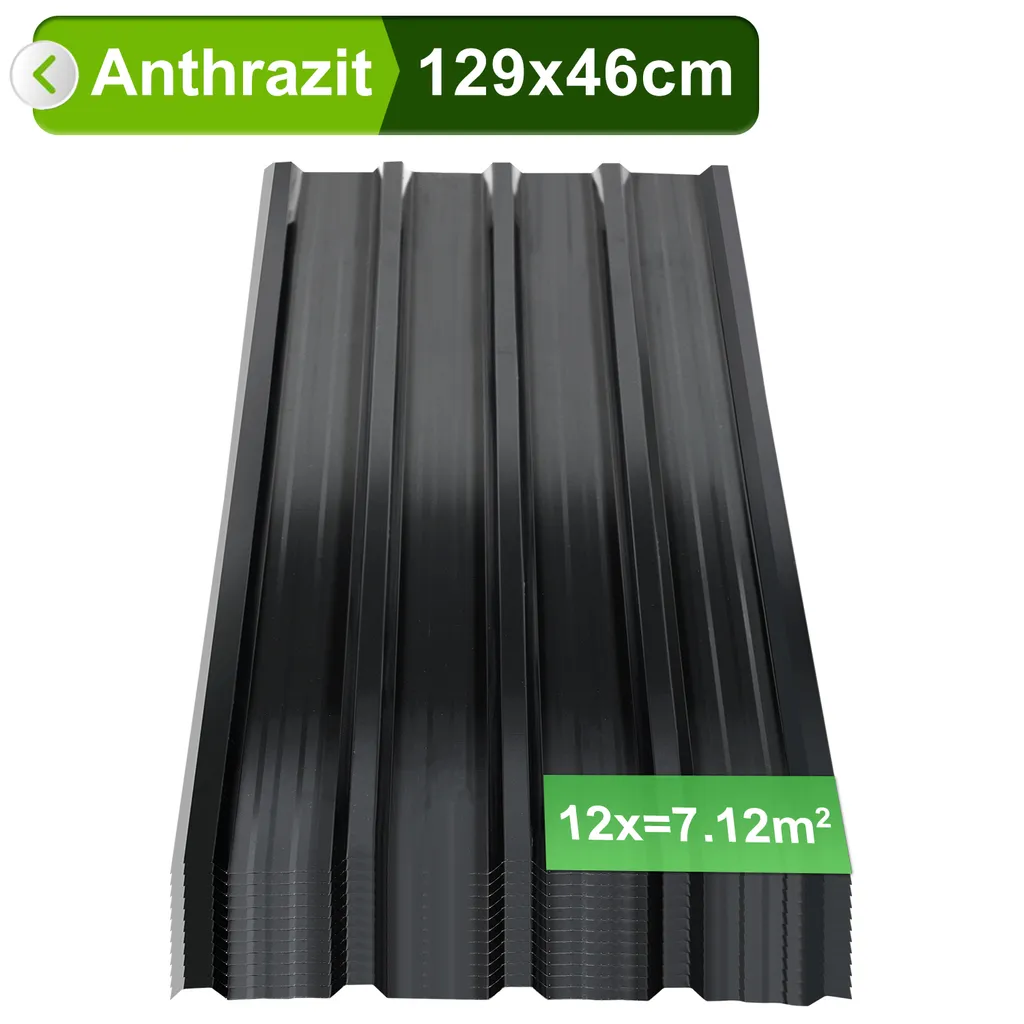 Copertura Tetto Yakimz 12 Lamiere Grecate Verdi - Kit per 7㎡
