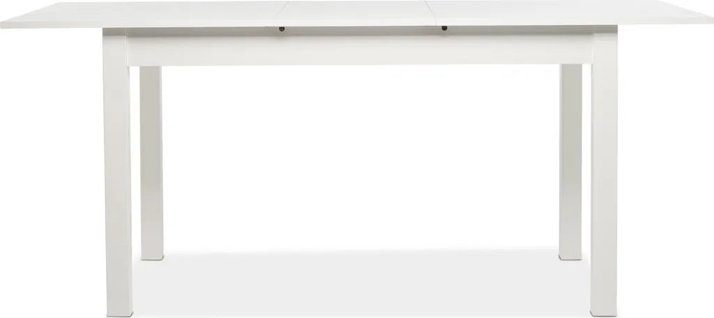 Table blanche modulable avec rallonges Intertrade 001288 solide et chic - 2