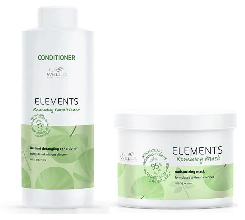 Wella Elements Renewing Conditioner 1000ml + Wella Elements Renewing Mask 500ml