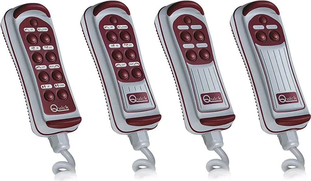 Télécommande Quick Italy 4 boutons Argent - Émetteur Led 433MHz