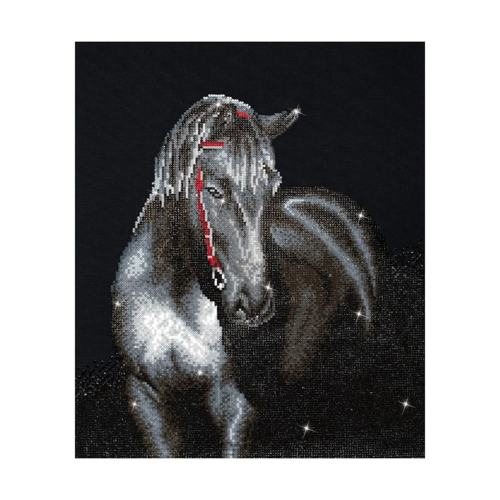 Art Mosaïque Diamant DD10.012 Midnight Stallion Diamond Dotz 42x53 cm