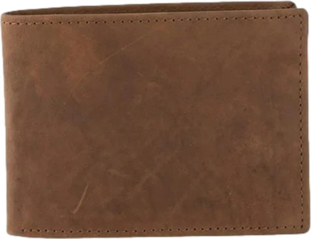 Portefeuille à billets compact pour homme idéal voyage marron