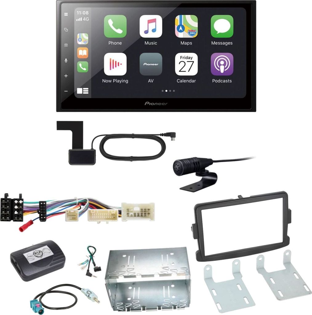 Pioneer SPH-DA250DAB USB Bluetooth DAB+ MP3 Einbauset für Renault Trafic 3