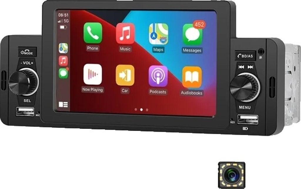 Auto-Multimedia-Player, Bluetooth-Konnektivität, FM-Empfänger, MP5 CarPlay DAB