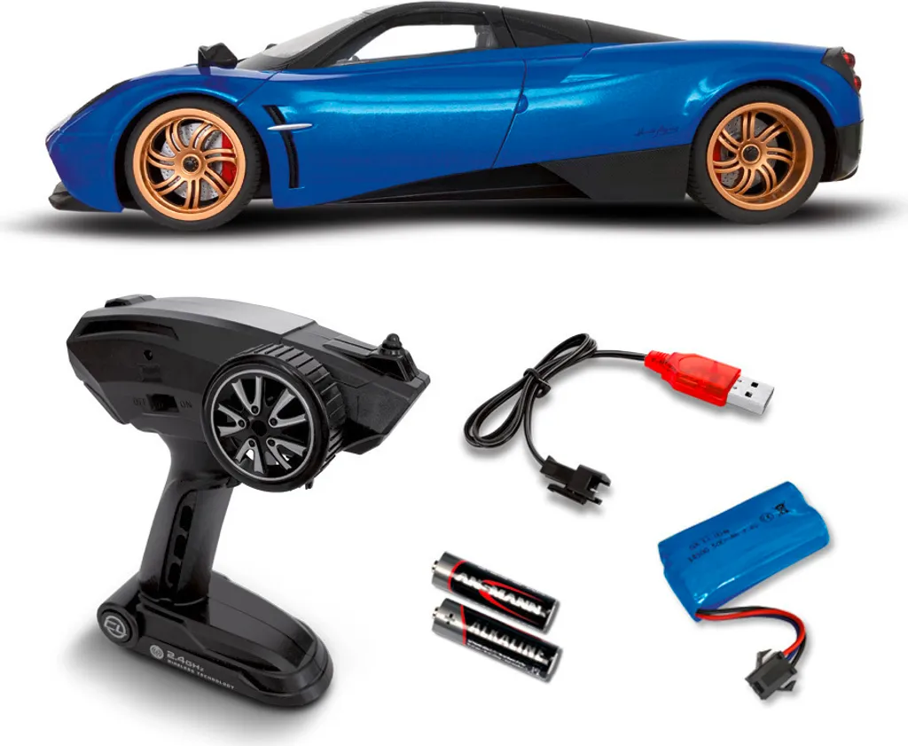 Voiture Carson Pagani Huayra 1:14 Bleue : Solution Complète Prête à l'Emploi