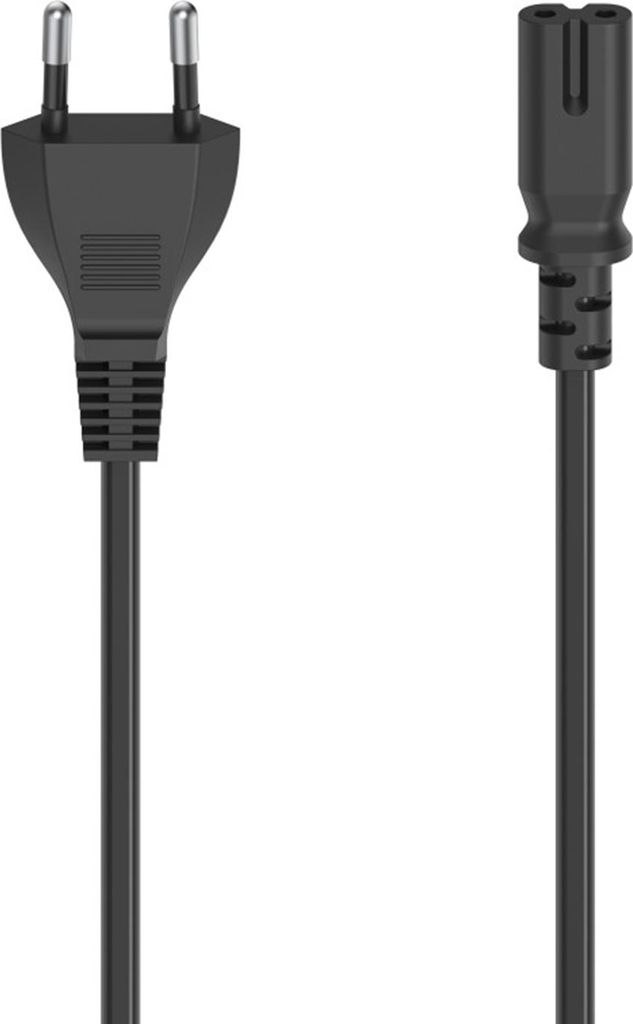 Hama Netzkabel Euro-Stecker, 2-pol.-Kupplung, 1,5 m