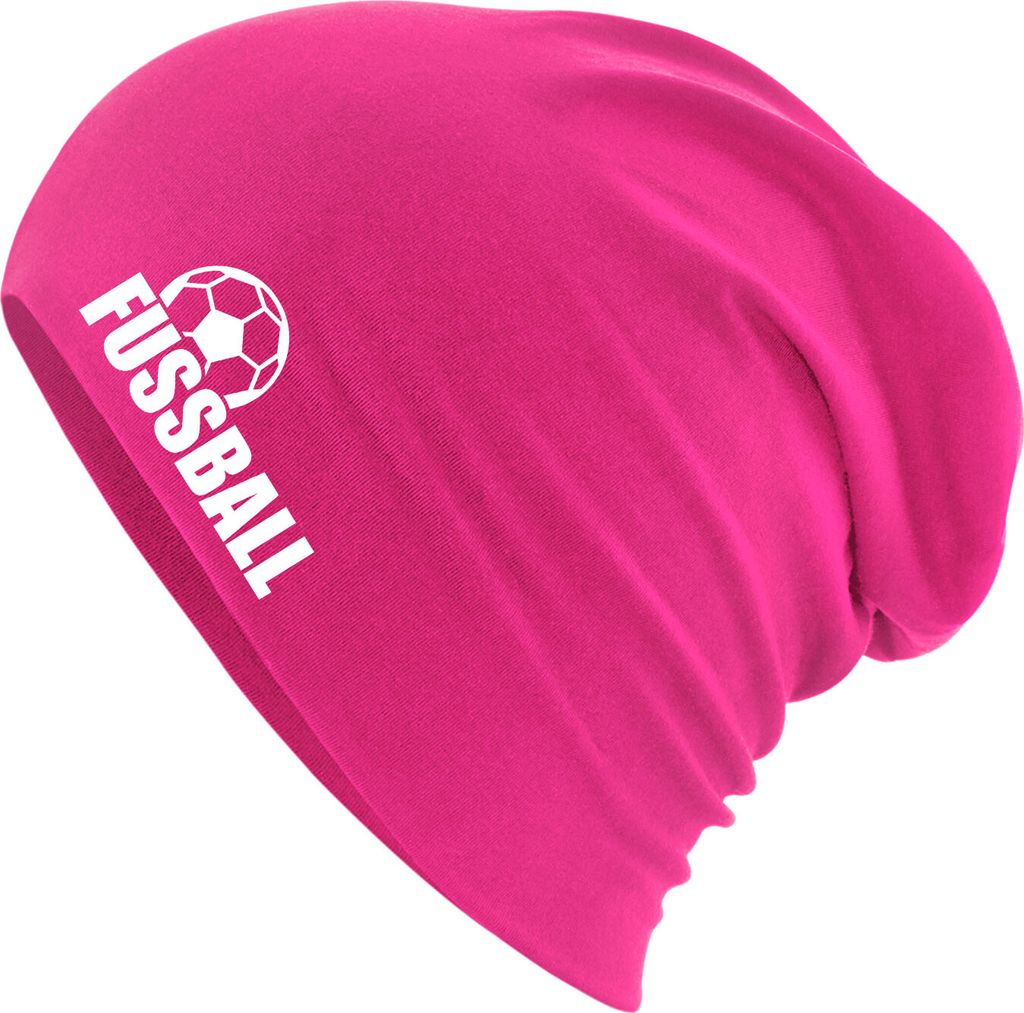 Huuraa Beanie Fussball Ball Fuchsia One Size Baumwolle und Elasthan Mütze Geschenkidee